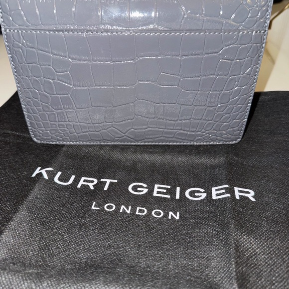 Kurt Geiger Charcoal Croc-Embossed Crossbody Bag - Picture 5 of 5